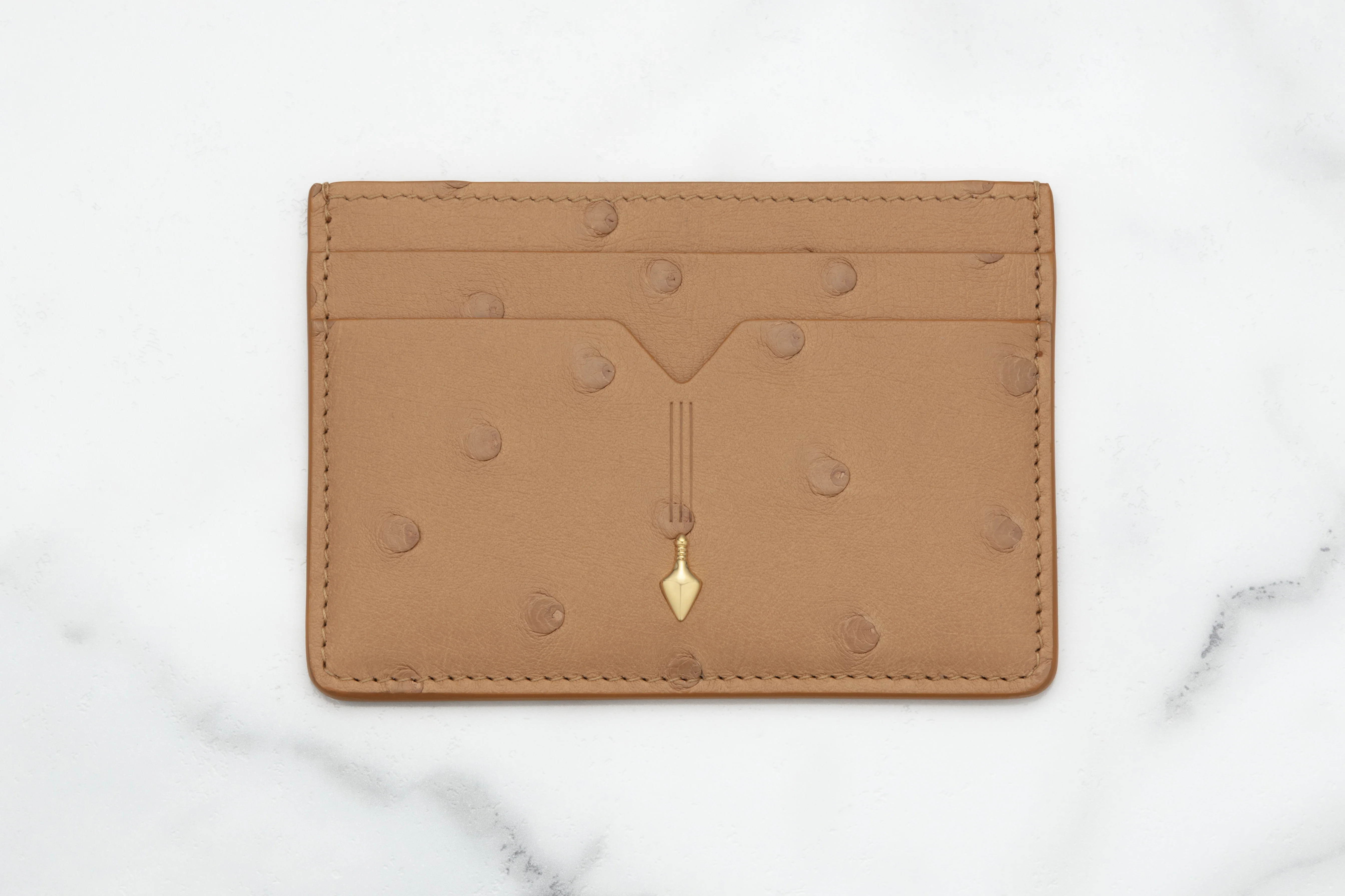 THEODORE CARD HOLDER - OSTRICH - Image 3