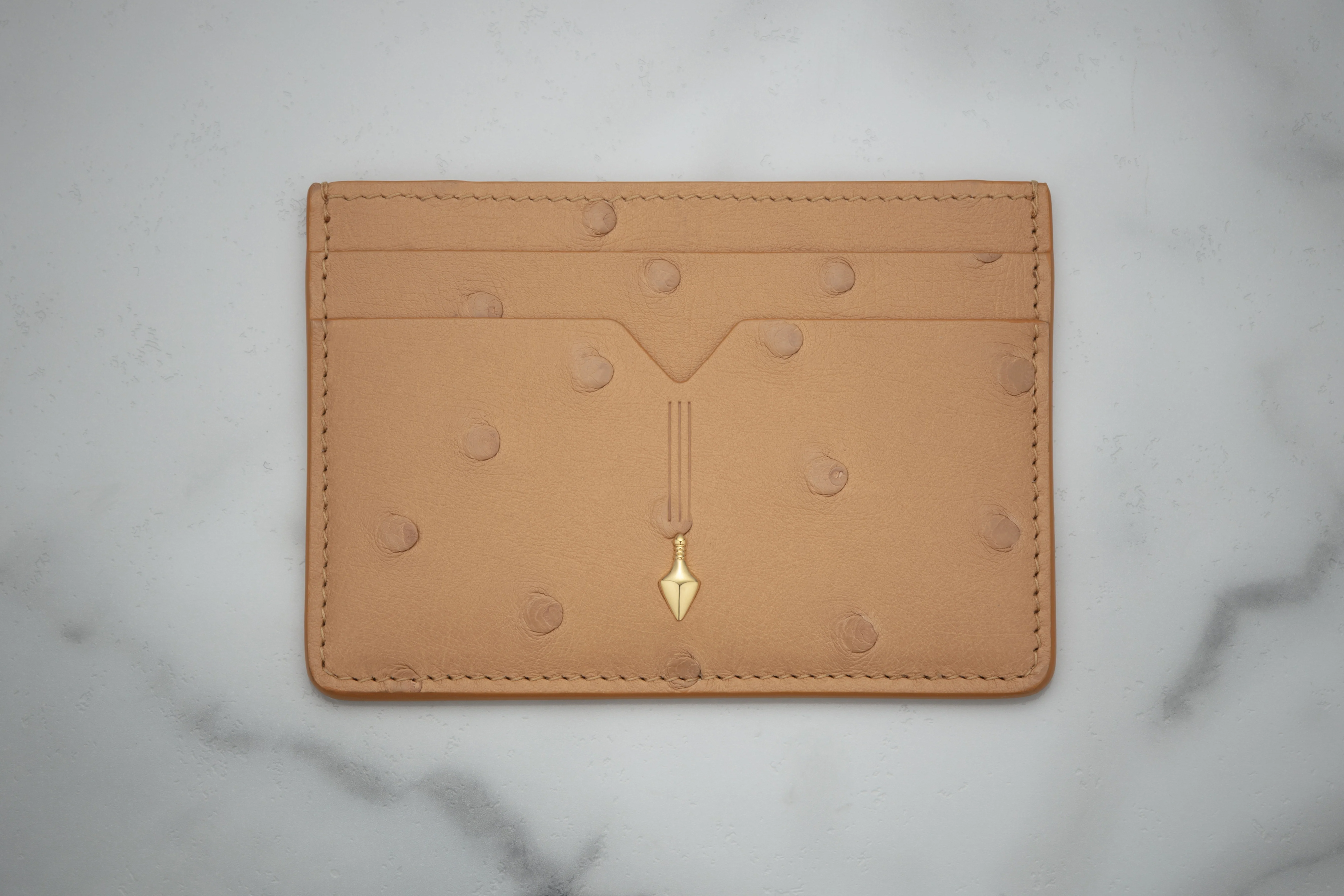 THEODORE CARD HOLDER - OSTRICH - Image 6